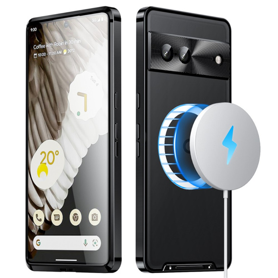 Ochranné pouzdro na fotoaparát pro Google Pixel 8, CamShield MagSafe, transparentní / černé