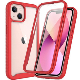 Pouzdro pro iPhone 13 mini, Shockproof, s fólií, červené