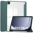 Pouzdro pro Samsung Galaxy Tab A9, Smartcase Hybrid, se slotem na stylus, tmavě zelené