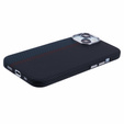 Pouzdro pro iPhone 13, Carbon Fiber MagSafe, černá / modrá