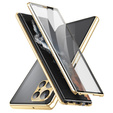 Pouzdro pro Samsung Galaxy S23 Ultra, Magnetic Dual Glass, zlaté