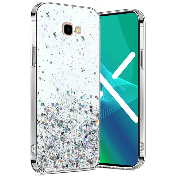 Pouzdro pro Samsung Galaxy J4 Plus, Glittery, průhledné