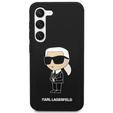 Pouzdro Karl Lagerfeld pro Samsung Galaxy S23, Silicone Ikonik, černé