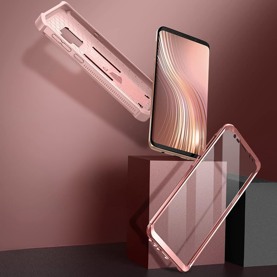 Pancéřové pouzdro pro Samsung Galaxy S9, Dexnor Full Body, růžové