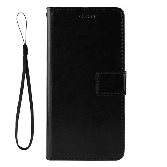 Klopové pouzdro pro Oppo A60, Crazy Horse Wallet, černé