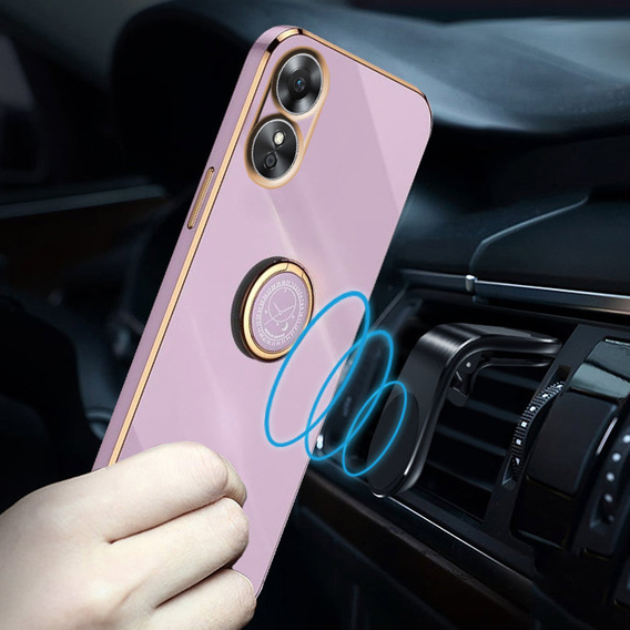 Pouzdro pro Oppo A17, Electro Ring, fialové