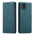 Pouzdro CASEME pro Samsung Galaxy A51, Leather Wallet Case, zelené