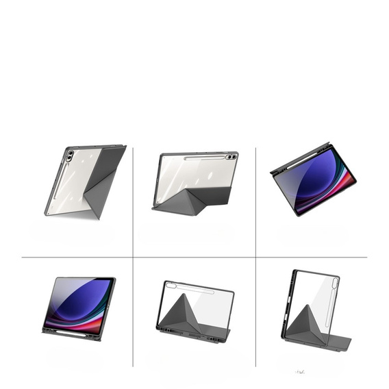 Pouzdro pro Samsung Galaxy Tab S10+ Plus, Dux Ducis MAGI, šedé