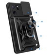 Pouzdro pro Xiaomi 13T / 13T Pro, CamShield Slide, černé
