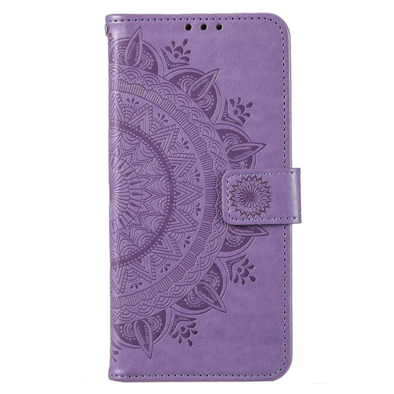 Klopové pouzdro pro Motorola Moto E13, Mandala Flower, fialové
