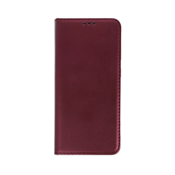 Klopové pouzdro pro Oppo Reno 11F 5G, Smart Magnetic, kaštanové + 9H sklo 