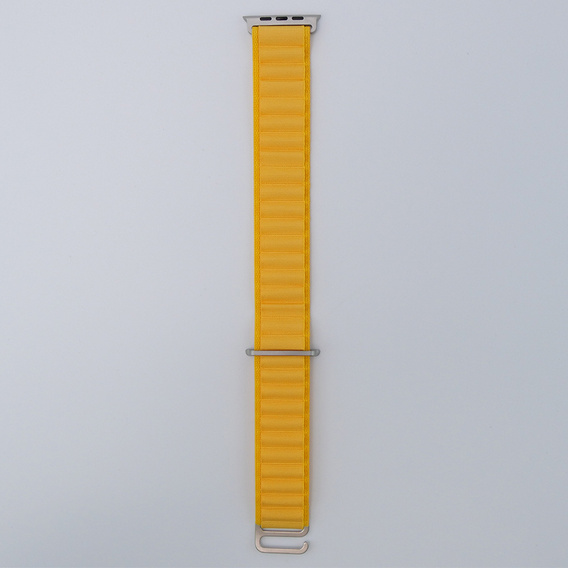 Nylonový řemínek pro Apple Watch 1/2/3/4/5/6/7/8/SE/ULTRA 42/44/45/49 mm, žlutý 