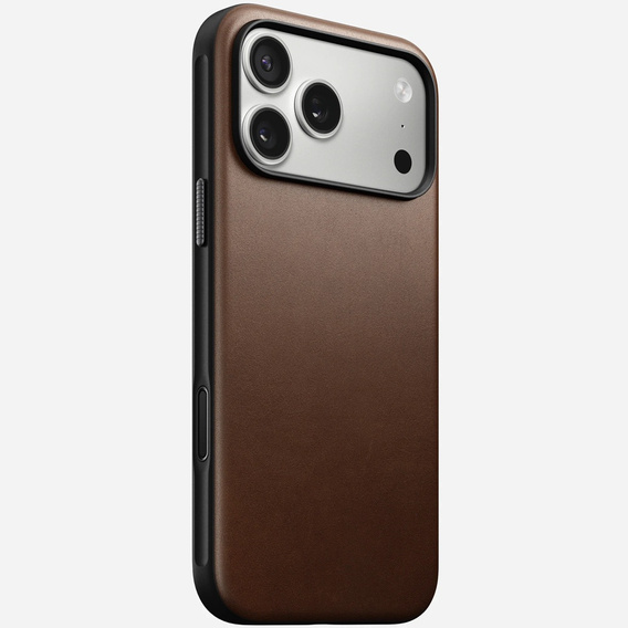 Pouzdro Nomad pro iPhone 17 Pro Max, moderní kožené pouzdro, hnědé