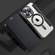 Klopové pouzdro pro iPhone 15 Pro, RFID Wallet MagSafe CamShield, černé