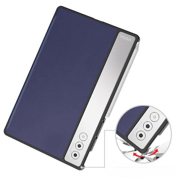 Pouzdro pro Lenovo Yoga Tab Plus, Smartcase, námořnicky modré