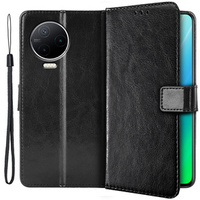 Klopové pouzdro pro Infinix Note 12 2023, Wallet, černé