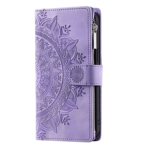 Klopové pouzdro pro Xiaomi Redmi Note 13 Pro 4G / Xiaomi Redmi Note 14S / Xiaomi Poco M6 Pro 4G, Mandala, fialové