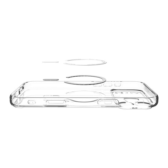 Spigen Ultra Hybrid MagSafe pouzdro pro iPhone 17 Pro, čiré / grafitové