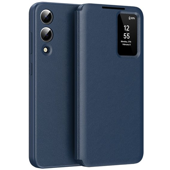 Flipové pouzdro pro Samsung Galaxy S25 Edge, Smart View Wallet, modré