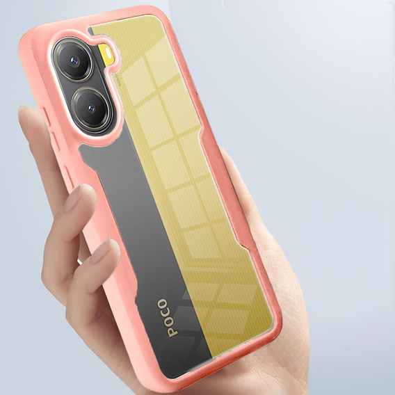 Pouzdro pro Xiaomi Poco X7 Pro 5G, Shockproof, s fólií, růžové