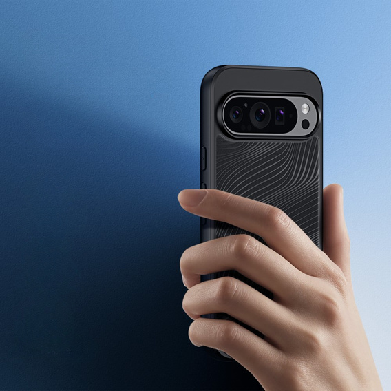 Pouzdro DuxDucis pro Google Pixel 9 / Google Pixel 9 Pro, Aimo case, transparentní / černé