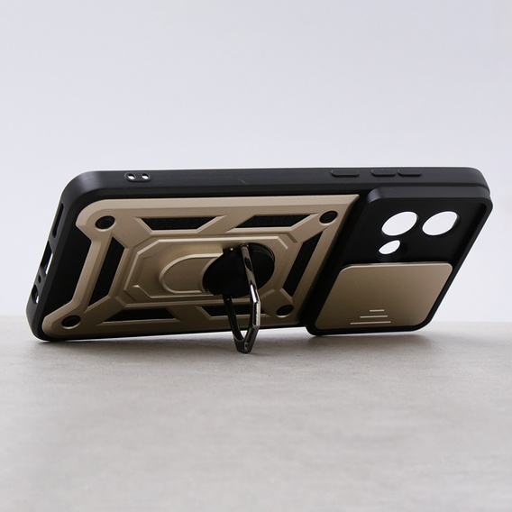 Pouzdro pro Motorola Moto G84 5G, CamShield Slide, zlaté