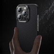 Pouzdro BENKS Kevlar pro iPhone 15 Plus, Carbon Fiber, černé