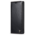 CASEME flipové pouzdro pro Samsung Galaxy S9+ Plus, Waxy Textured, černé