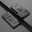 Pouzdro pro Xiaomi Poco F6 Pro, KickStand Camera Lens, černé