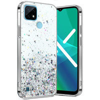 Pouzdro pro Realme C21, Glittery, průhledné