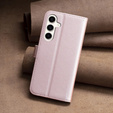 Klopové pouzdro pro Samsung Galaxy S23 FE, BINFEN Wallet, růžové rose gold  + 9H sklo 