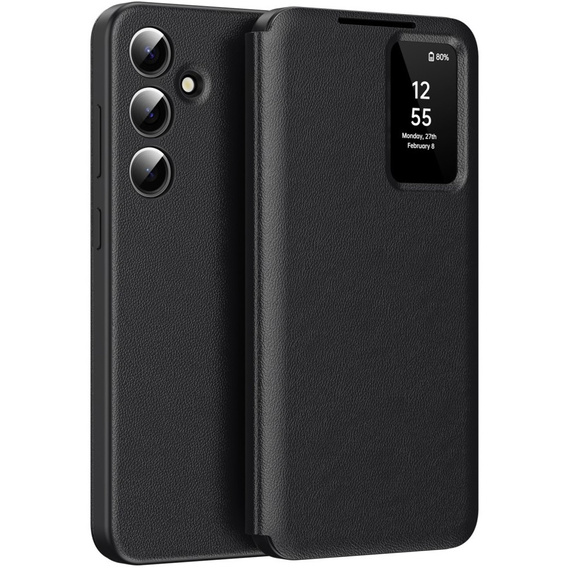 Flipové pouzdro pro Samsung Galaxy S24, Smart View Wallet, černé