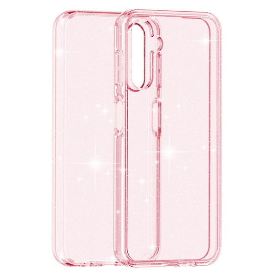 Pouzdro pro Samsung Galaxy A14 4G/5G, Glittery Powder, růžové
