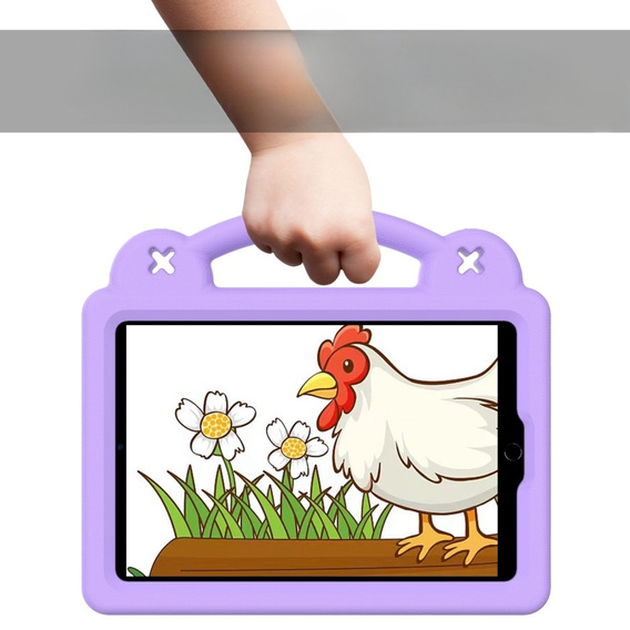 Dětské pouzdro pro iPad mini 7.9" 2019/2015/2014/2013/2012 (5/4/3/2/1 gen.), Cute Patterns, se stojánkem, fialové