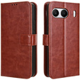 Klopové pouzdro pro OnePlus Nord 4, Crazy Horse Wallet, hnědé