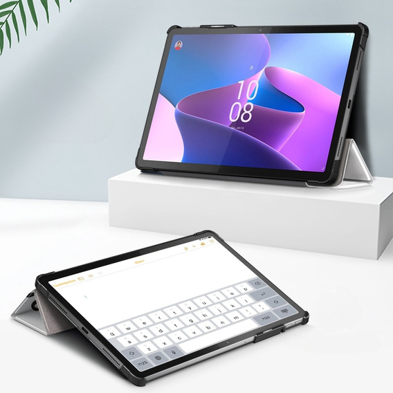 Pouzdro pro Lenovo Tab P11 Pro Gen 2 TB132FU TB132XU 11.2", s klopou, sleeping cat