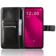 Klopové pouzdro pro T Phone 2 Pro 5G, Crazy Horse Wallet, černé