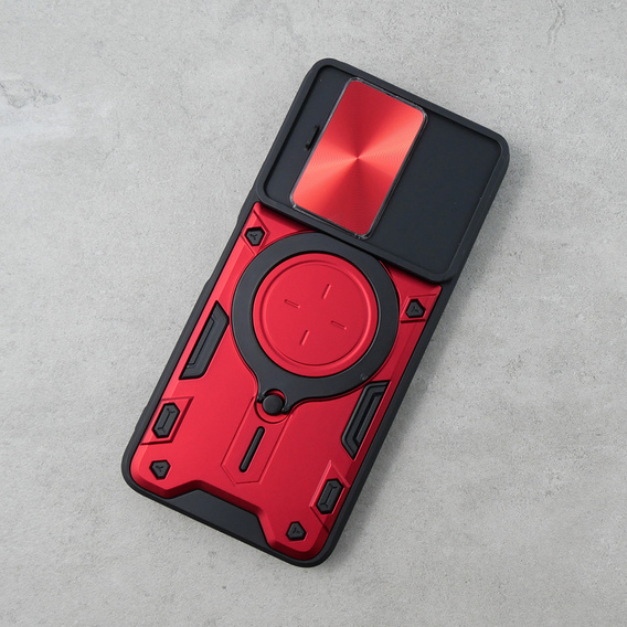 Pancéřové pouzdro pro Infinix Note 12 Pro 4G / Note 12 2023, CamShield Slide, červené