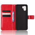 Klopové pouzdro pro Xiaomi Redmi A1 4G / A2 4G, Crazy Horse Wallet, červené