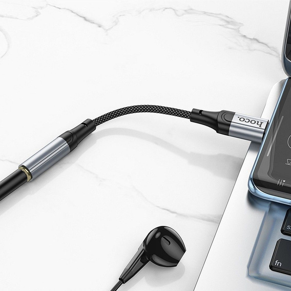 Adaptér AUX USB-C na Jack 3,5 mm Hoco LS36