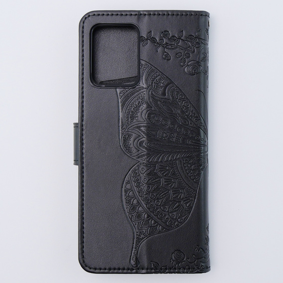 Klopové pouzdro pro Motorola Moto G54 5G, Butterfly, černé