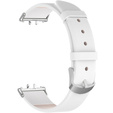Kožený řemínek pro Samsung Galaxy Fit 3, bílý