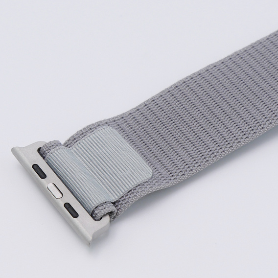 Nylonový řemínek pro Apple Watch 1/2/3/4/5/6/7/8/SE/ULTRA 42/44/45/49 mm, šedý