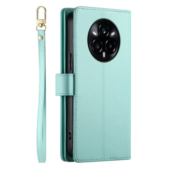 Klopové pouzdro pro Realme 14 Pro+ 5G, Wallet Zipper Pocket, mincovní