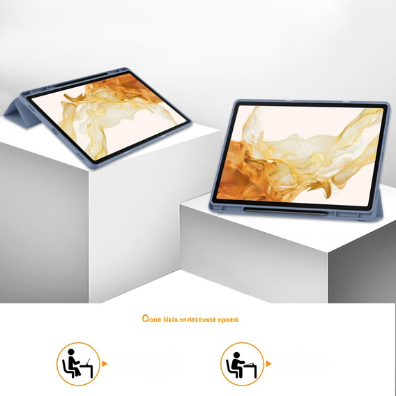 Pouzdro pro Samsung Galaxy Tab S10+ Plus, Smartcase s prostorem pro stylus, fialové