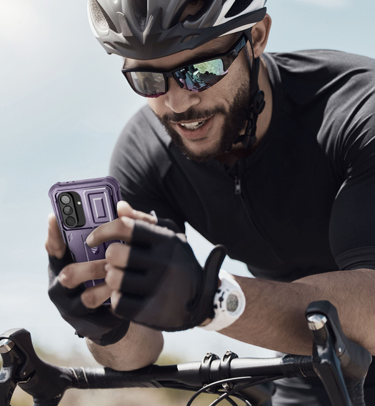 Pancéřové pouzdro pro Samsung Galaxy A56 5G, Dexnor Full Body (Two Frames), fialové