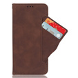 Klopové pouzdro pro Oppo Reno 13, Card Slot, hnědé