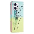 Klopové pouzdro pro Motorola Moto G53 5G / G23 / G13, Wallet, feather, modré