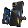 Pouzdro pro Samsung Galaxy S23 FE, Card Holder Kickstand, černé