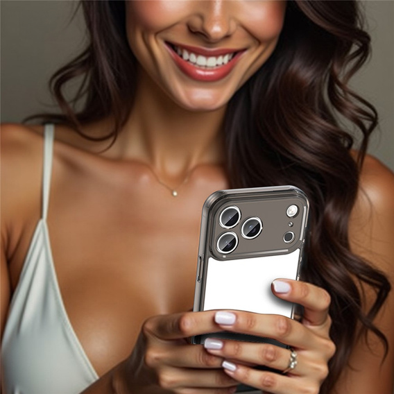 Silikonové pouzdro s pevnou zadní stranou pro iPhone 17 Pro